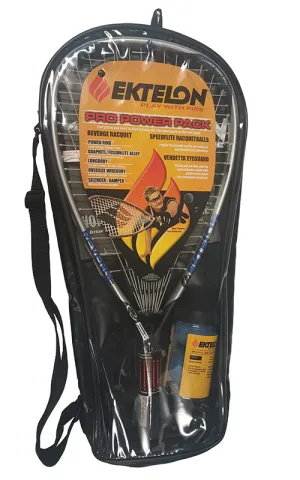 Ektelon Pro Power Pack with Revenge Racquetball Racquet, XS