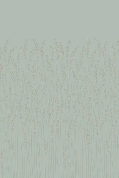 Farrow & Ball Wallpaper Feather Grass BP5107 Blue