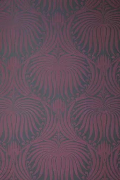 Farrow & Ball Wallpaper Lotus  BP 2065 Brinjal