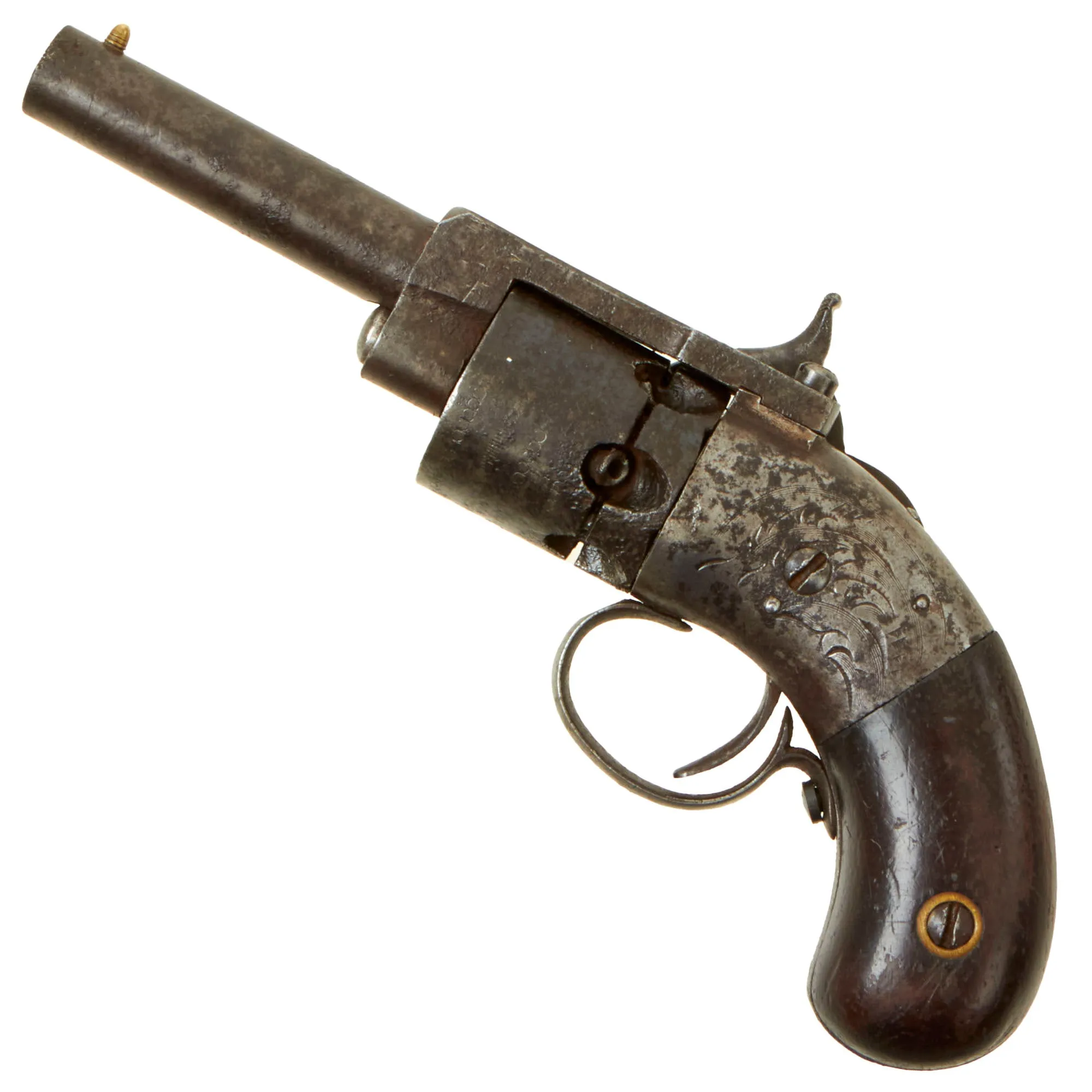 Original Scarce U.S. Springfield Arms Co. James Warner Patent .28cal Pocket Percussion Revolver - Circa 1851