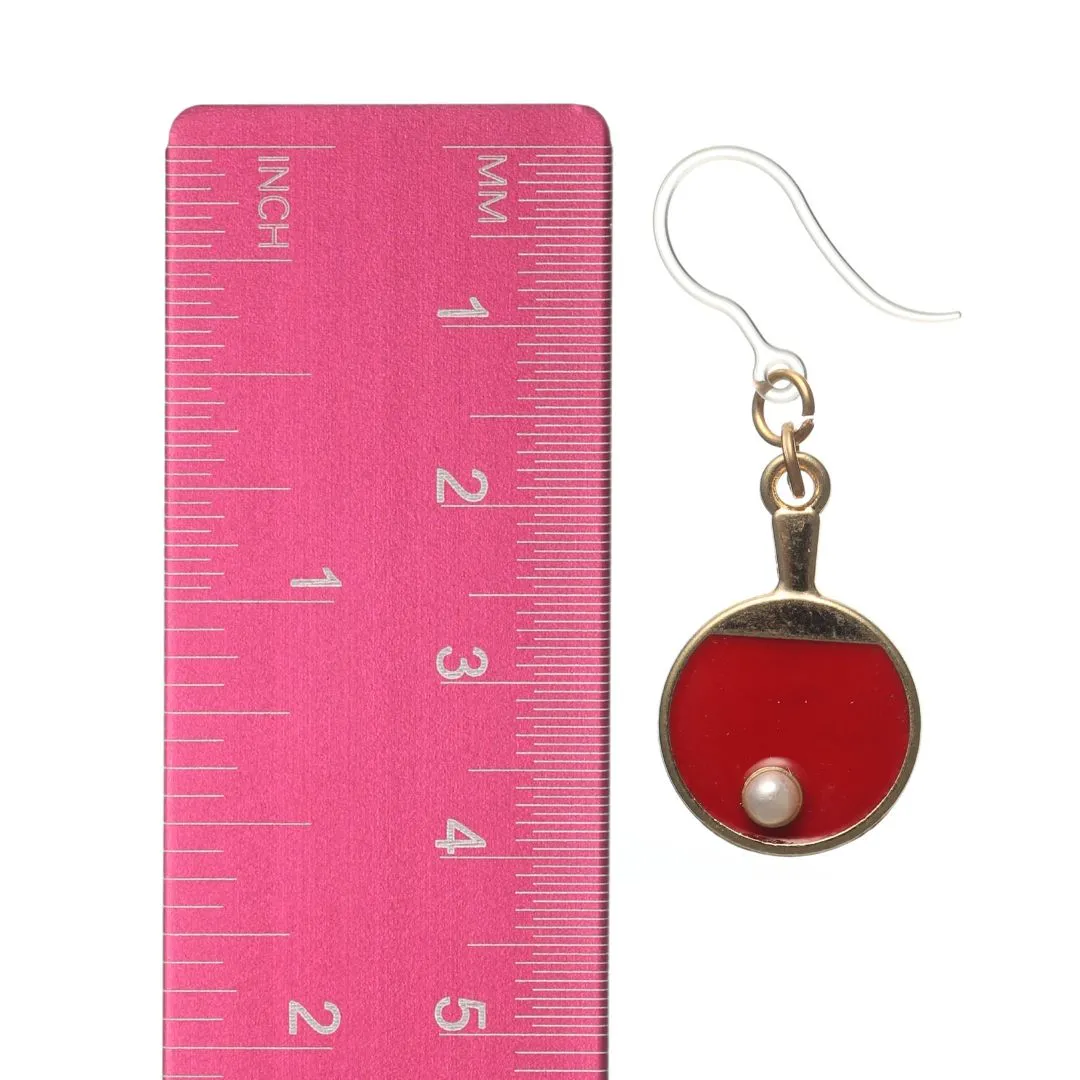 Ping Pong Dangles Hypoallergenic Earrings for Sensitive Ears Made with Plastic Posts