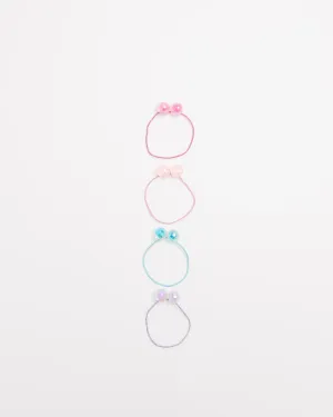 popular  Kids 4 Pack Metallic Bauble Hairties