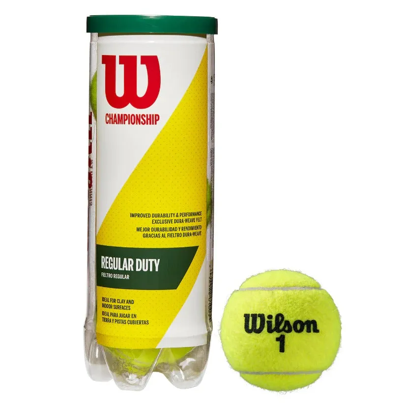 Wilson Championship Regular Duty Tennis Ball Yellow